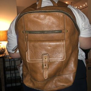 Leather backpack!